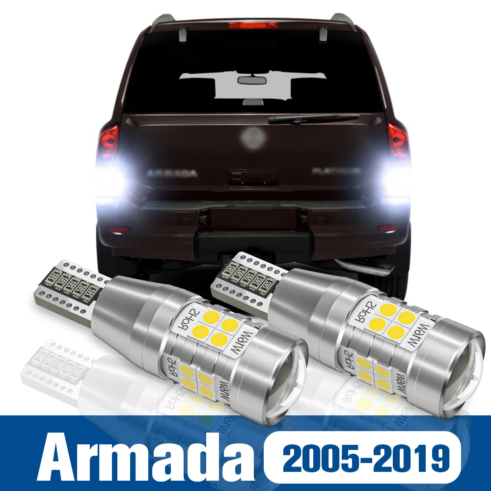 2vnt LED atvirkštinės šviesos atsarginės lempos priedai Canbus Nissan Armada 2005-2019 2006 2007 2008 2009 2010 2011 2012 2013 2014