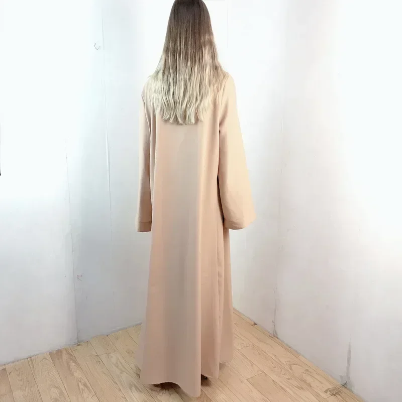 Dubajus Turkija Kaftan Open Abaya Musulmonų kardiganas Abayas suknelės moterims Laisvalaikio chalatas Femme Caftan Islamo drabužiai musulmonėms moterims