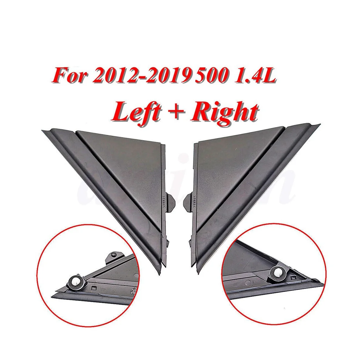 Galinio vaizdo veidrodžio trikampio formos veidrodinė dekoratyvinė plokštė 1SH17KX7AA, 1SH16KX7AA 2012–2019 m. 