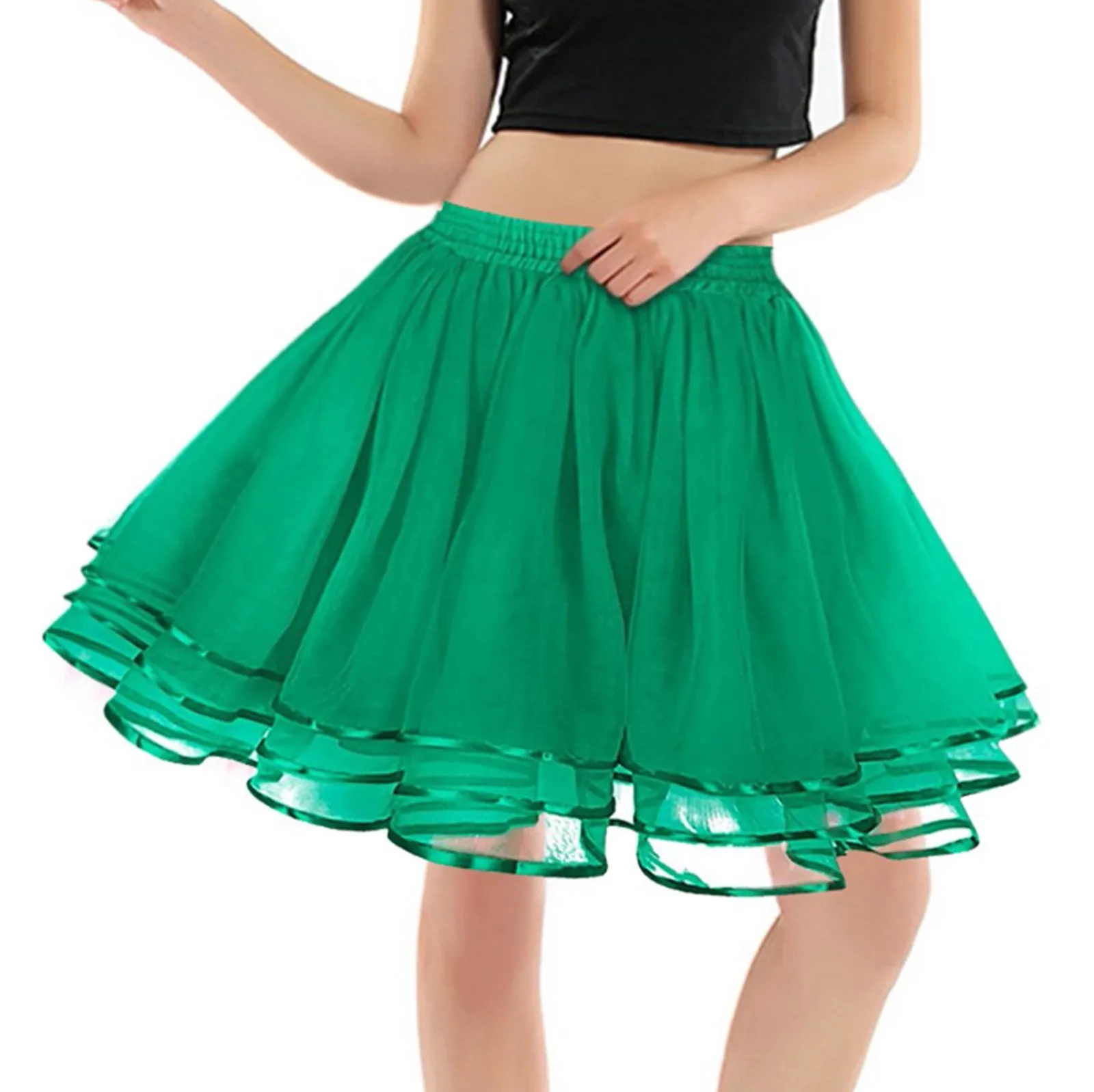 Rockabilly suknelė Krinolinas Moteriai Vestuvinis nuotakos apatinis sijonas Rockabilly Tutu sijonai Vintažiniai vestuviniai nuotakos Petticoat Cosplay