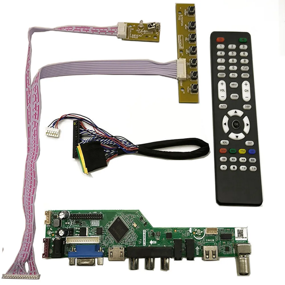 Valdymo plokštės monitoriaus rinkinys, skirtas B173RW01 V5 / V0 / V1 / V3 / V4 1600 * 900 televizoriui + HDMI + VGA + AV + USB LCD LED ekrano valdiklio plokštės tvarkyklė