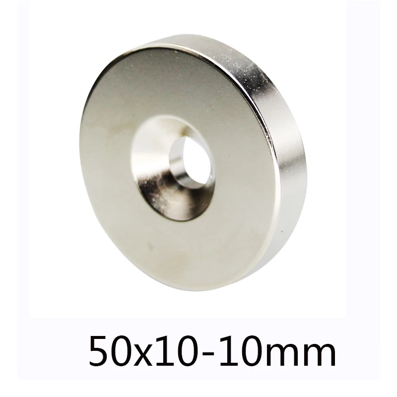 1/3/6 vnt 50x10-10mm magnetas 50*10 skylė 10mm apvalūs neodimio magnetiniai magnetai N35 50x10-10mm