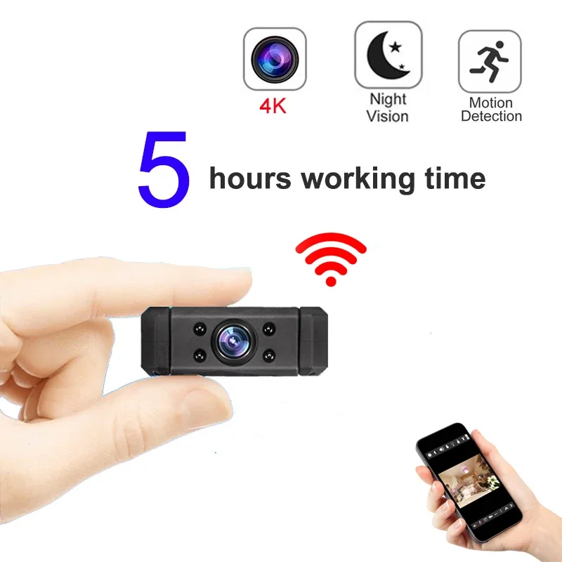 1080P Wifi IP mini kamera 1080P vaizdo įrašymui Palaikymas Nuotolinio valdymo pultas Nešiojamas garso įrašymo įrenginys Nematoma naktinė versija CCTV