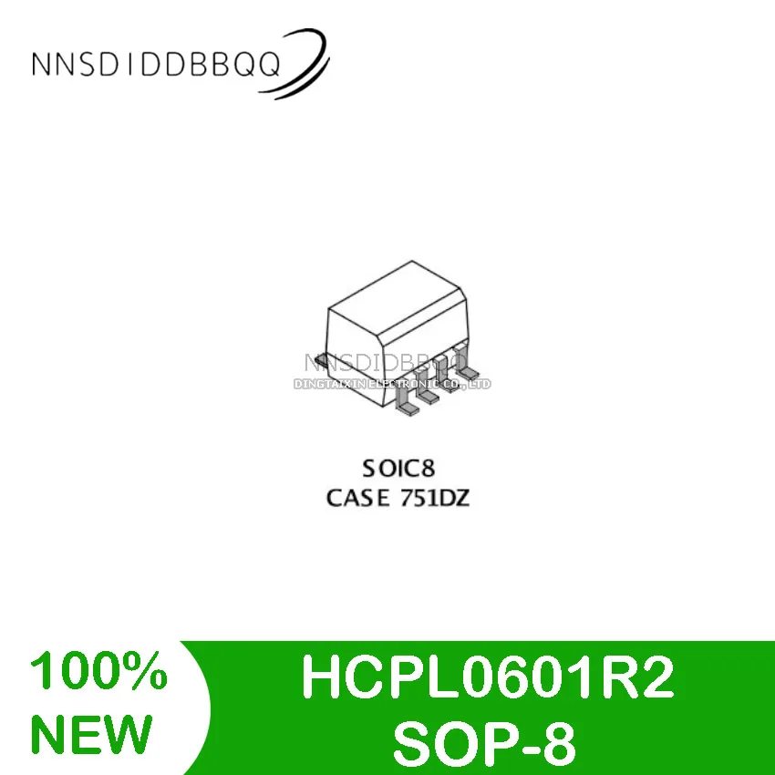 10PCS HCPL0601R2 SOP-8 SMD Opticalcoupr didmeninis optinis komponentas Elektroniniai komponentai