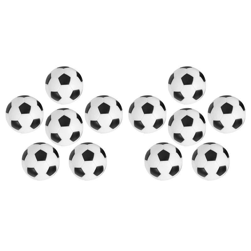 12PCS Mažas futbolo stiliaus stalo kamuolys Foosball kietas plastikinis stalo kamuolys Analogiškas žaidimas Vaikų žaislas