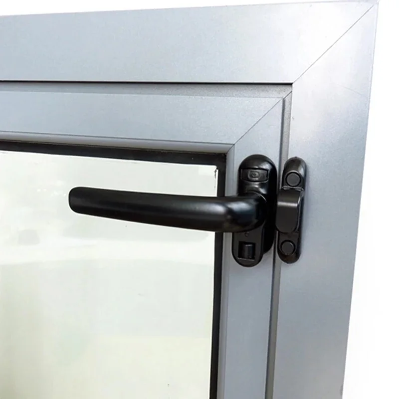 1Komplektas Aliuminio lydinio lango rankena su užraktu Korpusas Ratų atsarginės dalys stumdomos durys Langų aparatūra namų tobulinimas