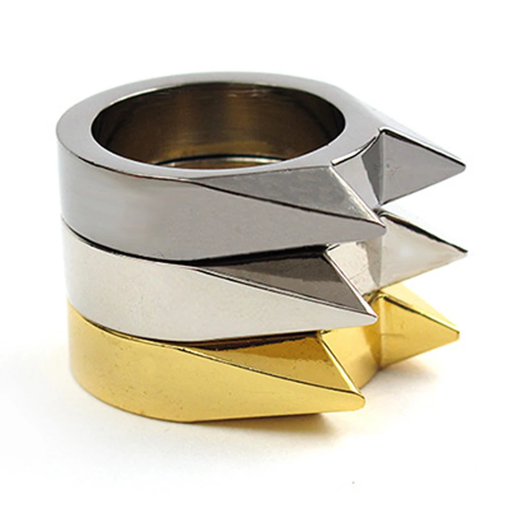 1Pc saugos išgyvenimo žiedas EDC įrankis savigynos nerūdijančio plieno žiedo žiedo įrankis moterims vyrams