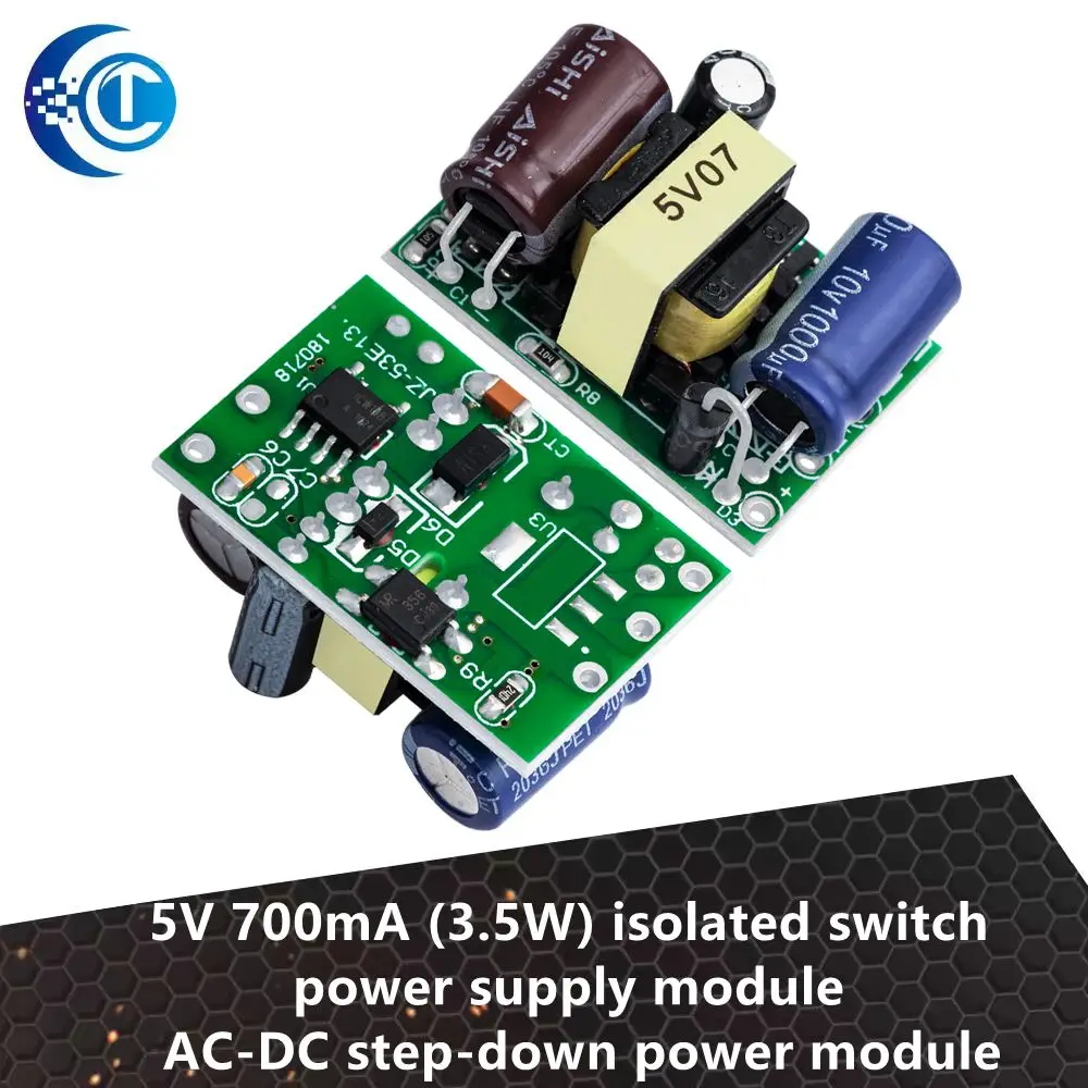 1PCS 5V 700mA (3.5W) izoliuotas jungiklio maitinimo modulis Arduino AC-DC buck pakopiniam moduliui 220V posūkis 5V
