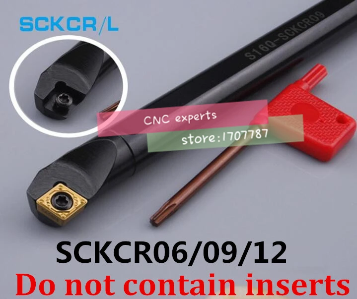 1PCS 8mm 10mm 12mm 14mm 16mm 20mm 25mm 32mm SCKCR06 SCKCR09 SCKCR12 SCKCL06/09/12 dešinės / kairės pusės CNC tekinimo įrankiai