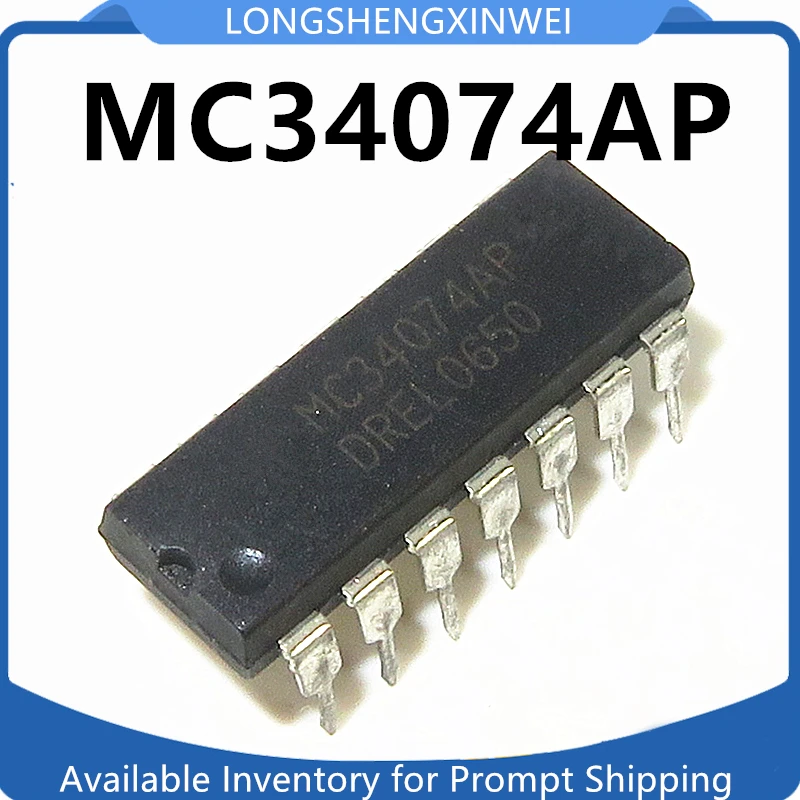 1PCS Naujo MC34074P MC34074AP operacinio stiprintuvo tiesioginio kištuko DIP14