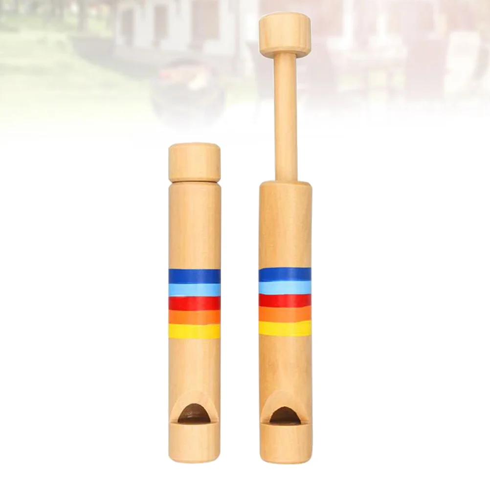 2 vnt Kūdikių muzika Žaislas Edukacinis švilpukas Vaikai Švilpukai Vaikai traukia medinę fleitą