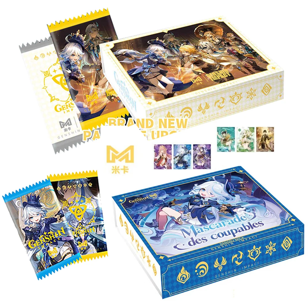 2023 MIKA Genshin Impact 2 kolekcijos kortelės Naujiena anime vakarėlio stalo žaidime Žaidimo kortos Stalo žaislai Kalėdoms Doujin dovanų žaislas