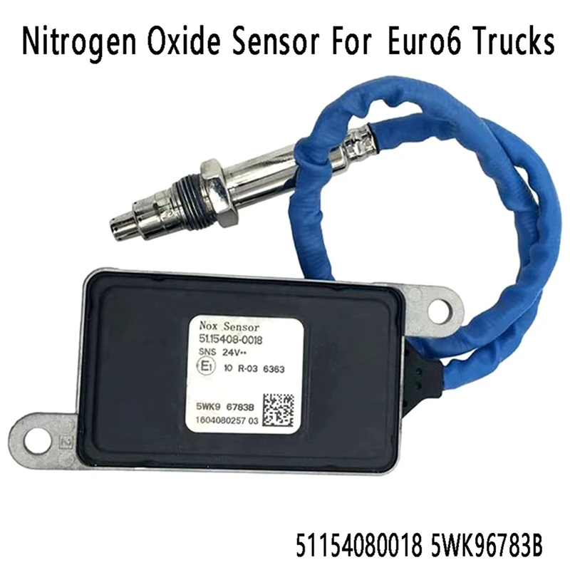24V automobilio komponentas Nox azoto deguonies jutiklis žmogui Euro6 sunkvežimiai 51154080018 5WK96783B 51154080018