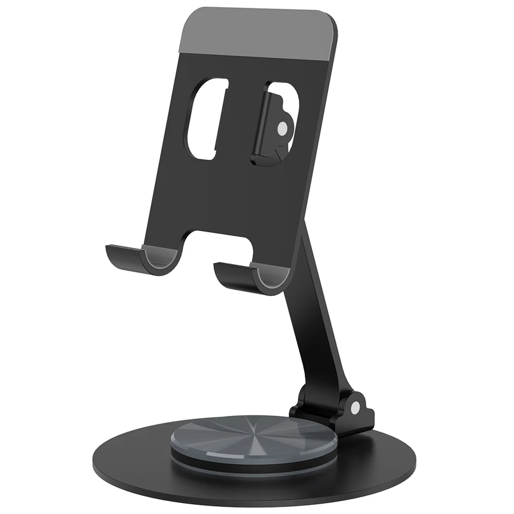 360° pasukti metalinį stalą Mobiliojo telefono laikiklio stovas, skirtas iPhone iPad Xiaomi reguliuojamas stalinis planšetinis stalas Mobiliojo telefono stovas