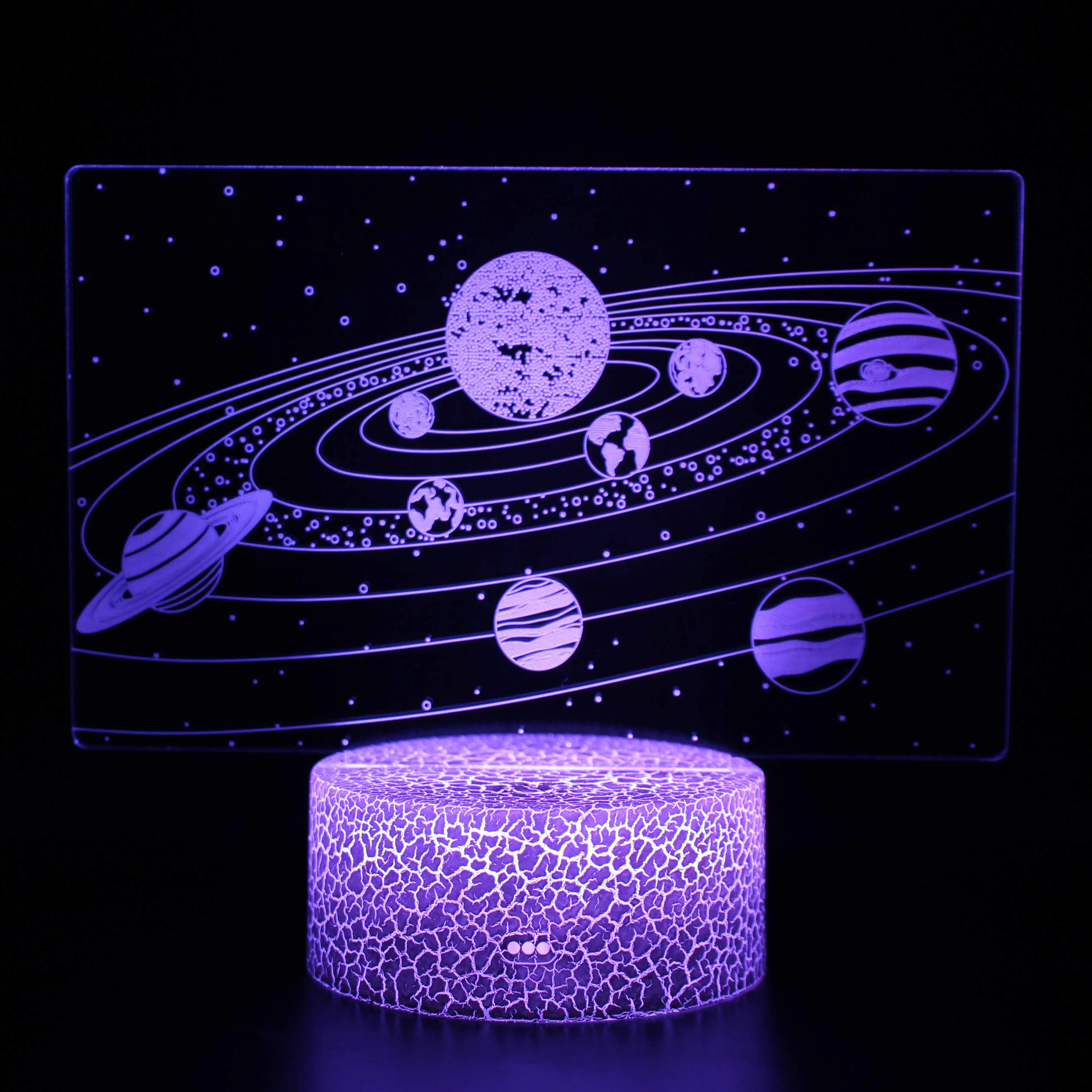 3D Iliuzija Naktinė lempa Visata 