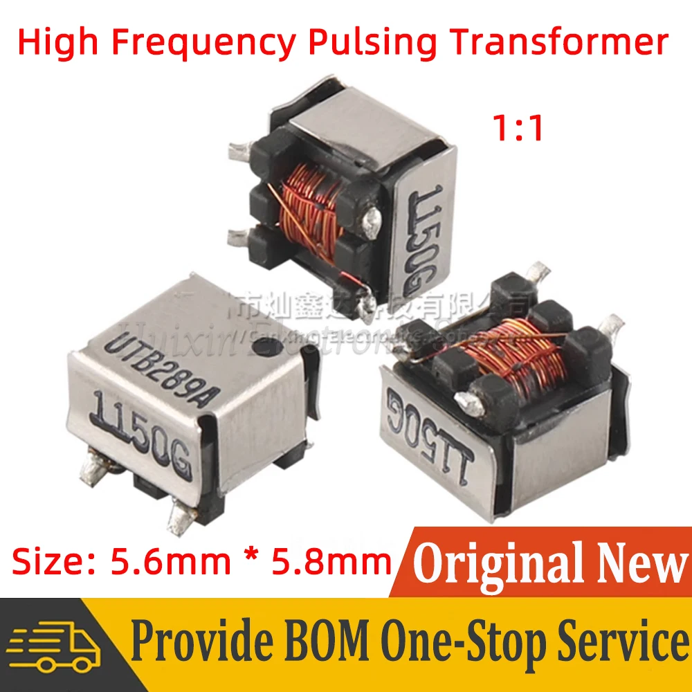 5pcs SMD SMT EE5.0 Aukšto dažnio signalo izoliuotas pulsuojantis transformatorius Posūkių santykis 1:1 500V maitinimo transformatorius BX8153
