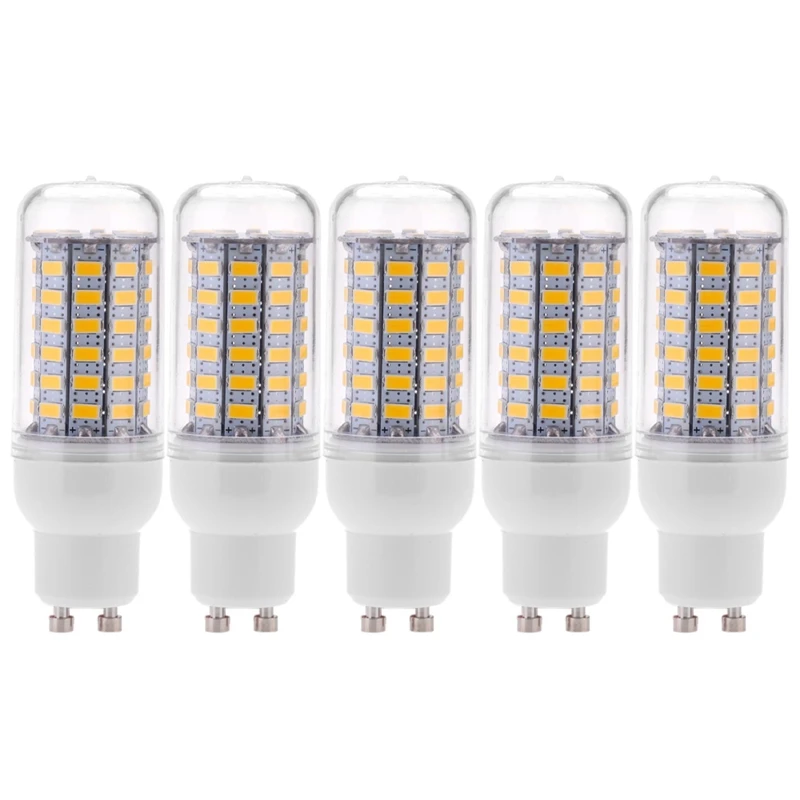 5X GU10 10W 5730 SMD 69 LED lemputės LED kukurūzų šviesa LED lempa energijos taupymas 360 laipsnių 200-240V šiltai balta