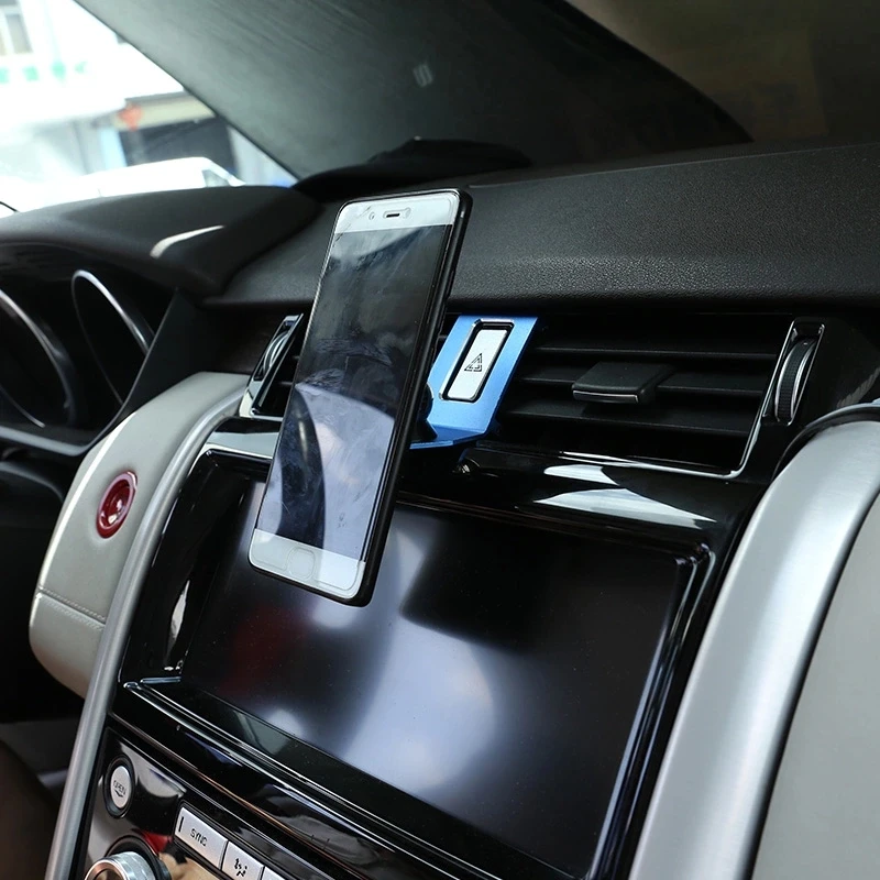 Aliuminio lydinio automobilio oro išleidimo mobiliojo telefono laikiklis GPS navigacijos laikiklis Land Rover Discovery 5 LR5 L462 Auto priedai