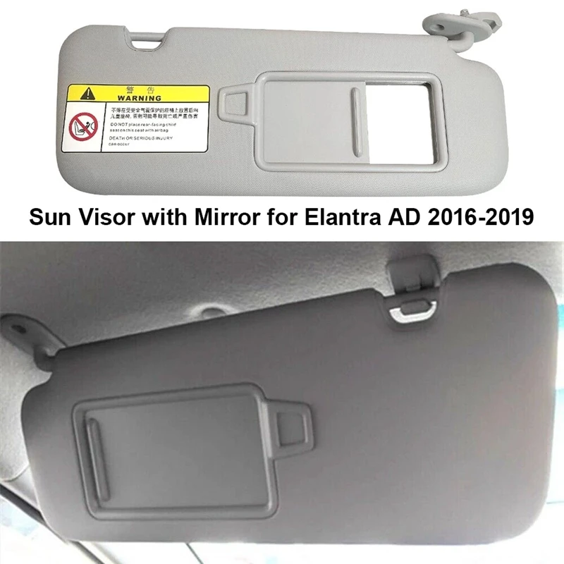 Automobilio dešinės keleivio pusės skydelis su veidrodėliu Elantra AD 2016-2019 85220-F0100TTX 85220F0100TTX Pakaitiniai priedai