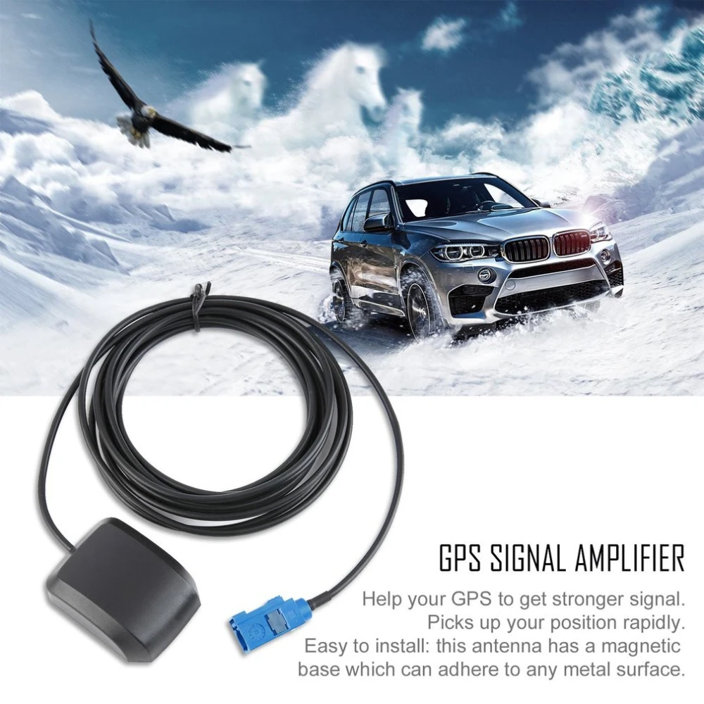 Automobilio GPS antena Fakra MFD2 RNS2 RNS 510 MFD3 RNS-E skirta Benz Audi A3/A4/A6 automobiliniam GPS imtuvui atsparus vandeniui