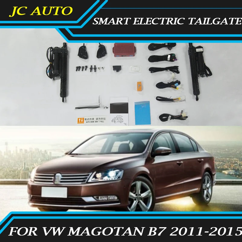 Automobilio išmanusis elektrinis bagažinės dangtis Tinka VW Magotan B7 2011-2015 dvigubo statramsčio elektrifikuotų siurbiamųjų durų automobilio modifikavimo priedai