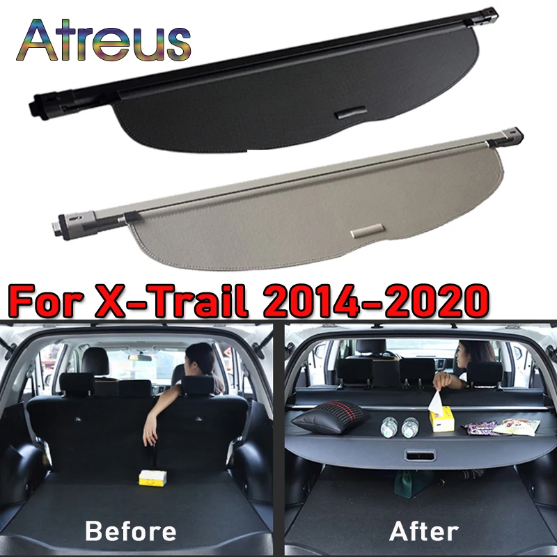 Bagažinės siuntinių lentynos dangtis Nissan X Trail T32 X-Trail 2014 2015 2016 2017 2018 2019 2020 Ištraukiamos galinės lentynos tarpinė užuolaida