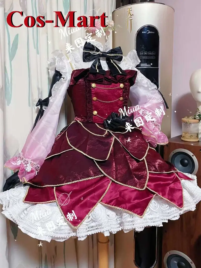 Cos-Mart Anime Vtuber Rosemi Lovelock Cosplay kostiumas Saldus Miela Vienoda suknelė Užsiėmimas Vakarėlis Vaidmenų žaidimas Drabužiai Individualūs