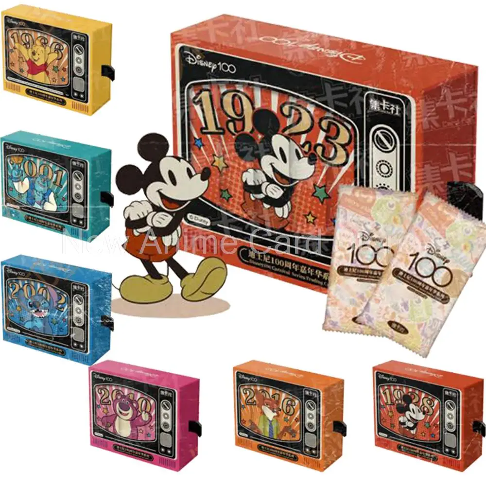 Disney 100-osios karnavalo serijos prekybos kortelės Originalūs Mikio draugai Zootopia dygsnio braškių meškos kortelė Vaikų stalo žaislų dovana