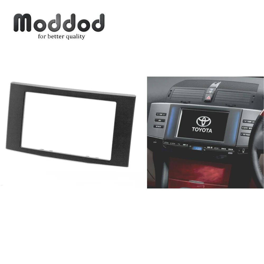Double Din Fascia, skirta Toyota REIZ Mark X 2004-2009+ Audio Radio CD GPS DVD Stereo CD panelė Dash Trim Kit prietaisų skydelio