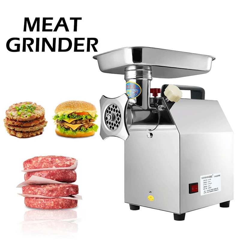 Elektrinė mėsos mėsmalės mašina Pagrindinis daugiafunkcis pjaustytuvas Mėsmalė Komercinis nerūdijančio plieno dešrų gamintojas Stuffer / Hamburger