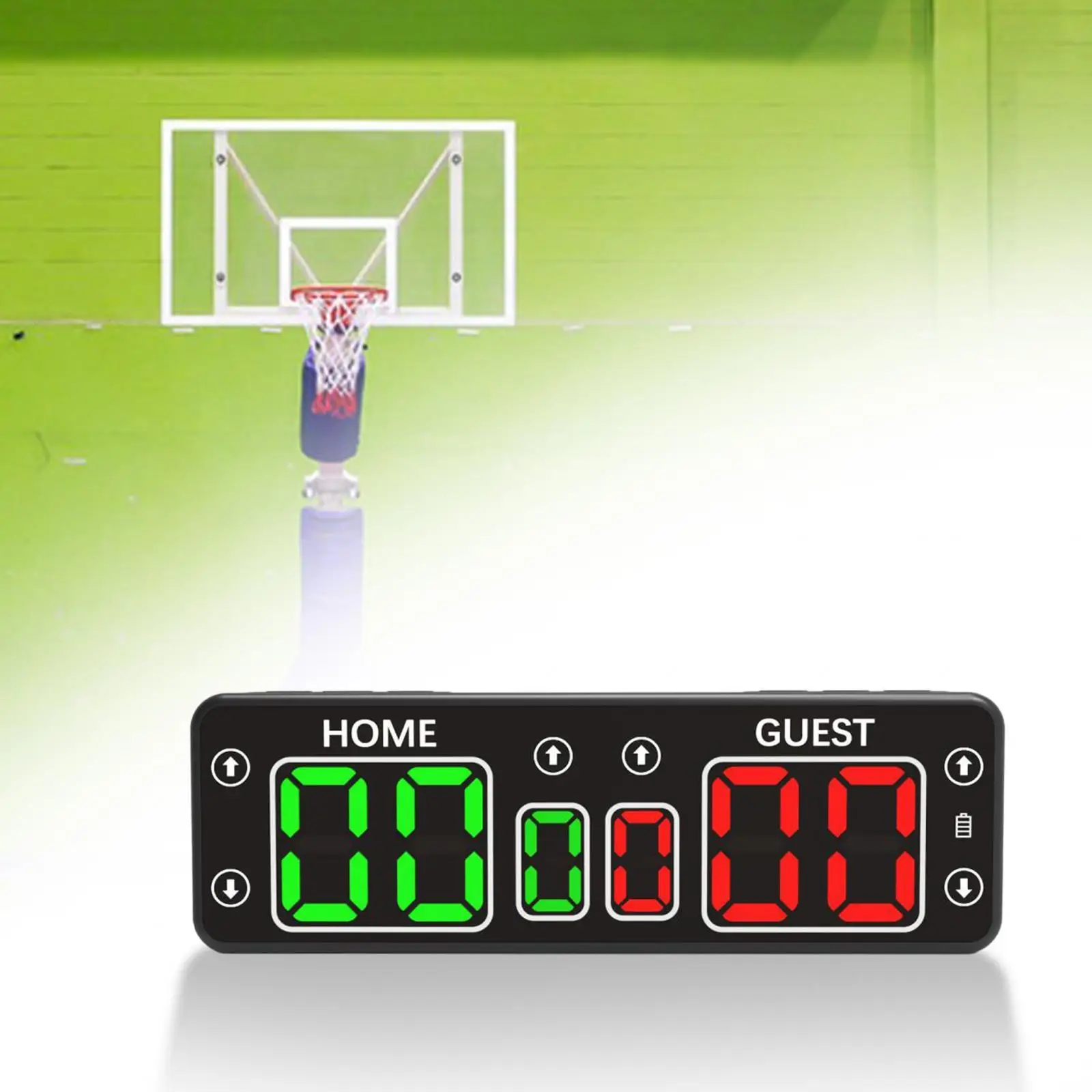 Elektroninė rezultatų suvestinė Skaitmeninės rezultatų suvestinės balų valdytojas LED balų lenta vidaus žaidimams Tinklinis lauko namų futbolas