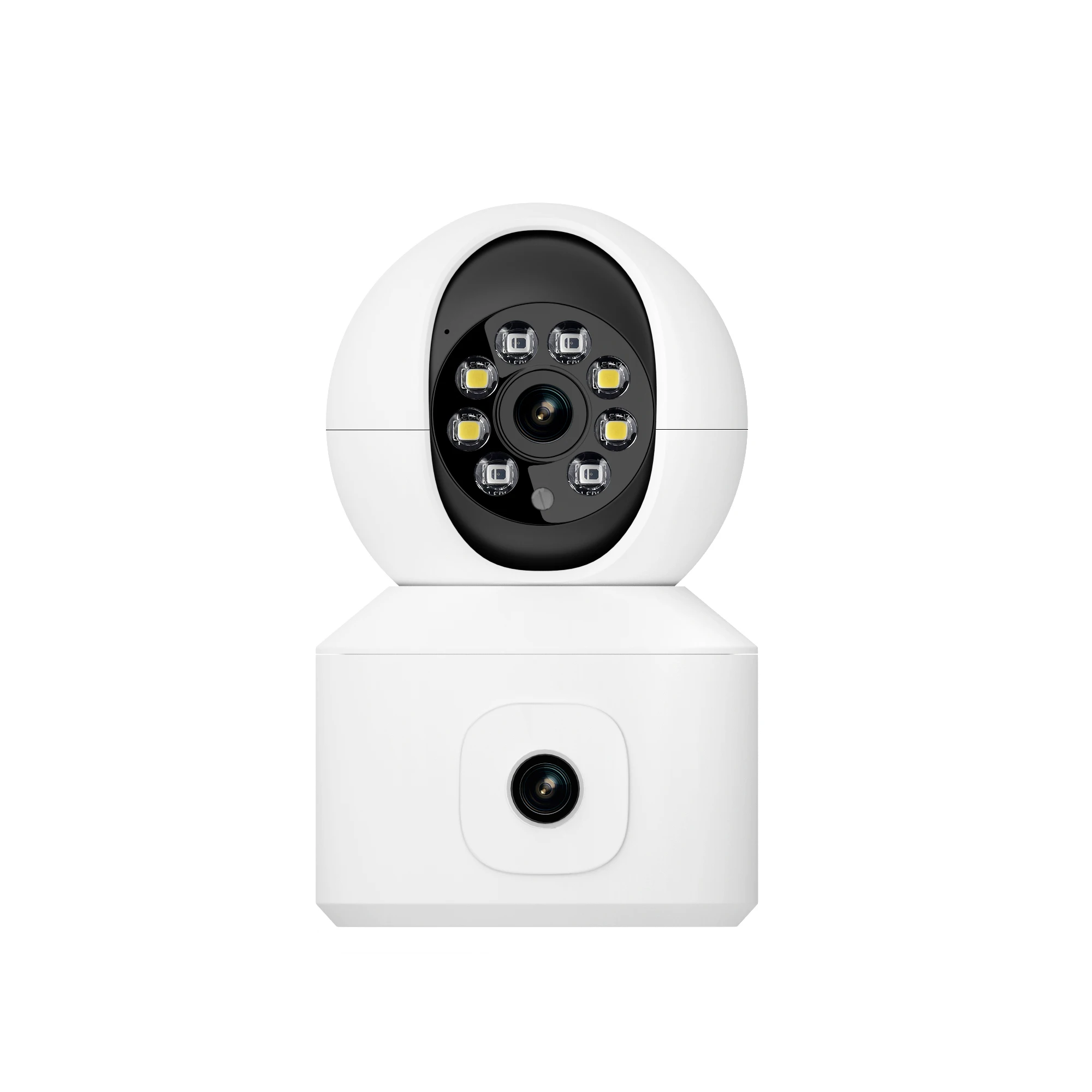 ESCAM QF010 2MP 1080P ICsee APP Dviejų objektyvų Bluetooth visų spalvų PTZ IP kupolo kamera AI Humanoid Security CCTV kūdikio monitorius