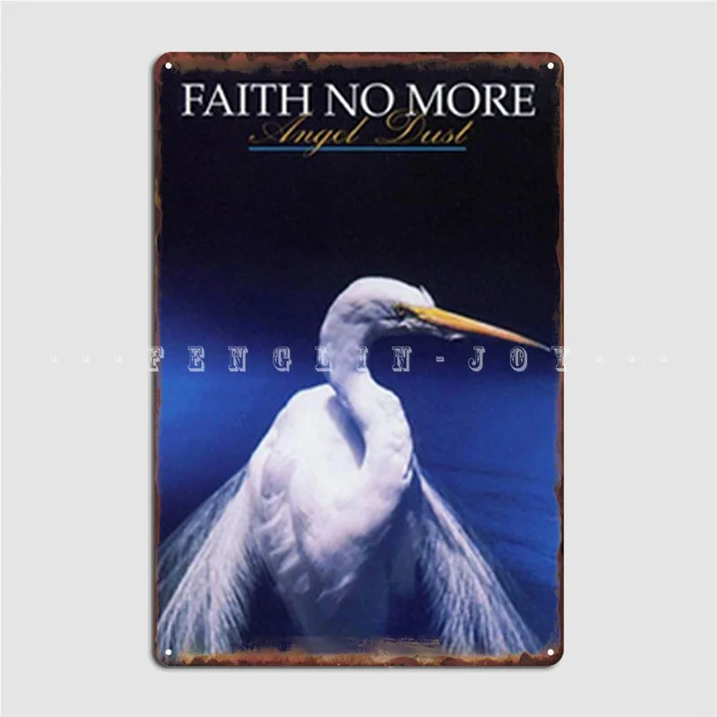 Faith No More Angel Dust Albumo viršelio plakatas Metalinė plokštelė Vintage Pub Garažas Kino teatras Garažo plokštelės Alavo ženklo plakatai