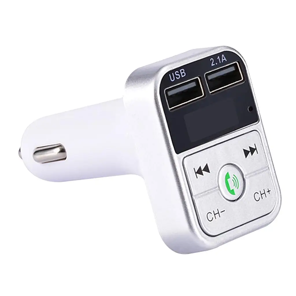 fm siųstuvas Bluetooth 4.1 belaidis automobilinis USB įkroviklis Laisvų rankų įranga mp3 grotuvas