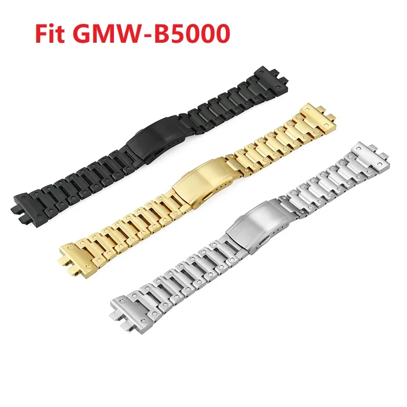 GMW-B5000 dirželis metalinio nerūdijančio plieno laikrodžių juostos modifikuota apyrankė Casio G Shock