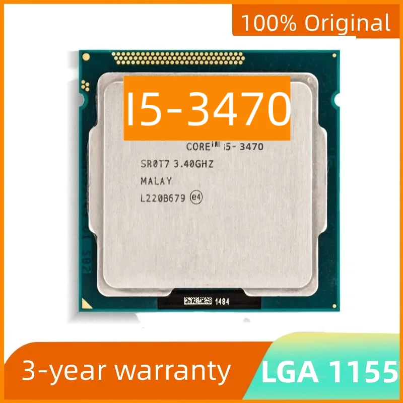 i5-3470 i5 3470 branduolių procesoriaus palaikymas H61 3,2 GHz keturių branduolių procesorius 6M 77W LGA 1155 lizdo darbalaukis