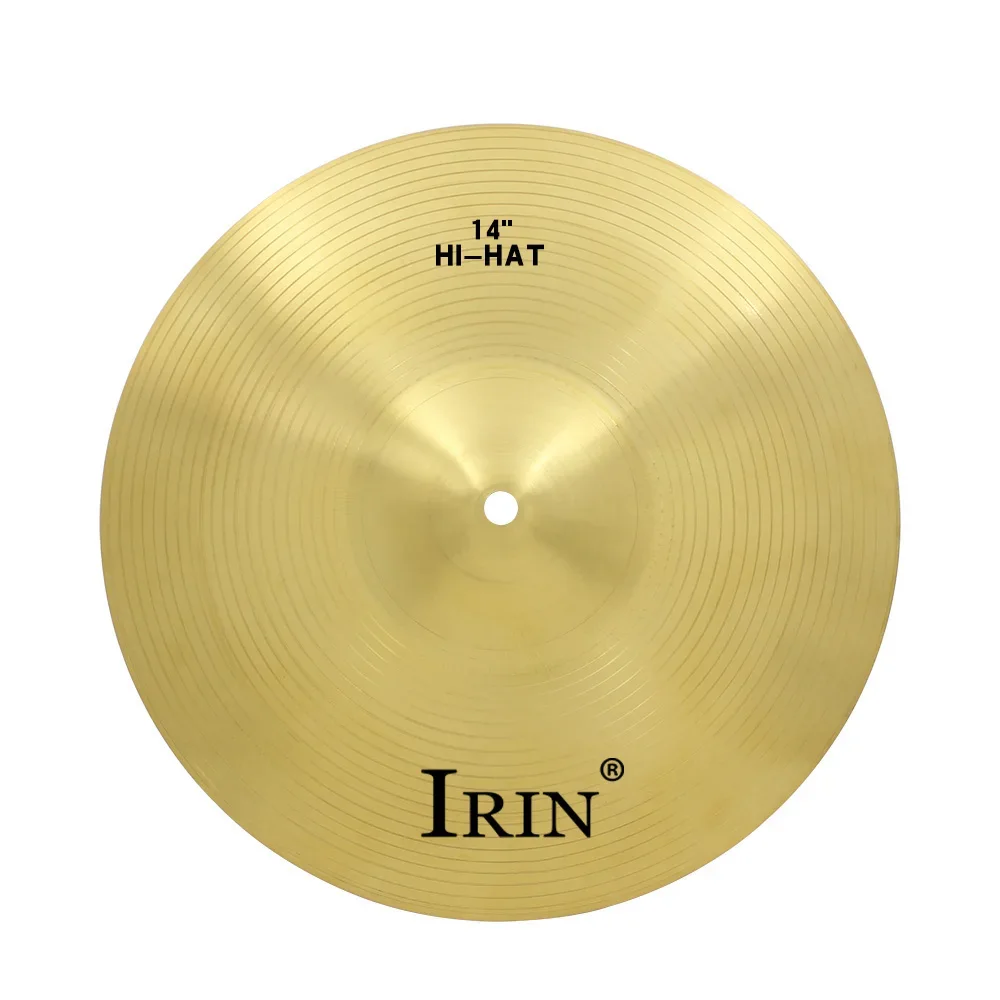 IRIN 14 colių cimbolų gongas 1 vnt A klasės žalvariniai HI-HAT mušamieji instrumentai Dalys Priedai Crash Hi-Hat būgnų cimbolų rinkinys