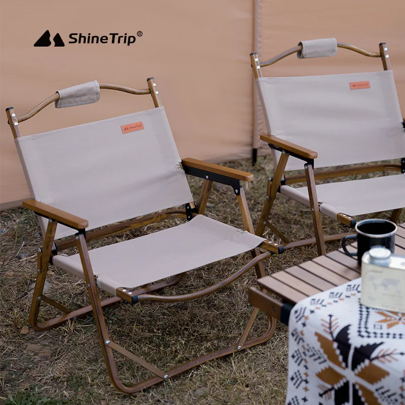 Kalnų linksmybės lauke medinės sulankstomos kėdės kempingo atostogų paplūdimio poilsio kėdės nešiojamos daiktadėžės
