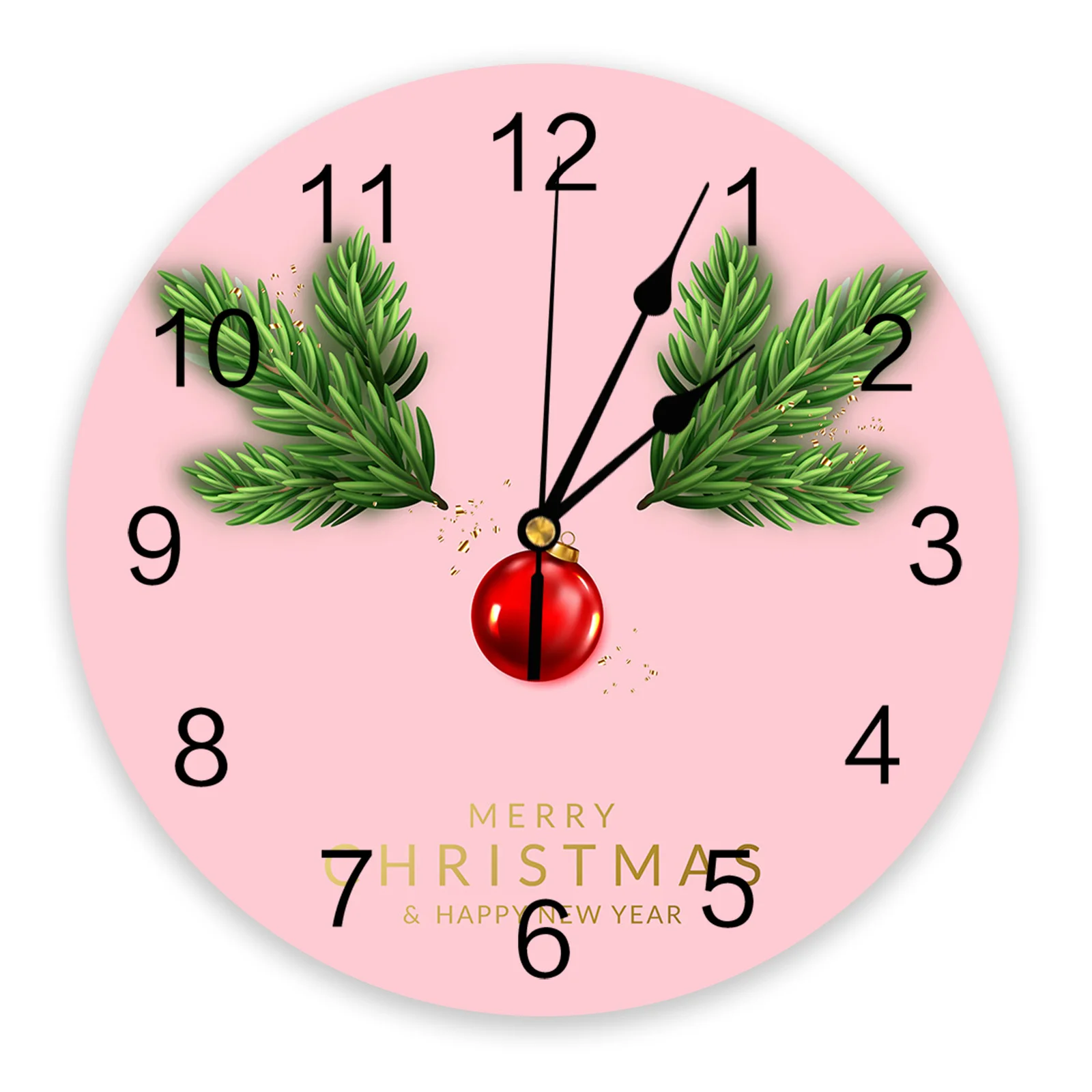 Kalėdinis pušies adatos žibintas Briedis Rožinis miegamasis Sieninis laikrodis Didelis modernus virtuvė Apvalūs sieniniai laikrodžiai Laikrodžiai Svetainė Namų dekoras