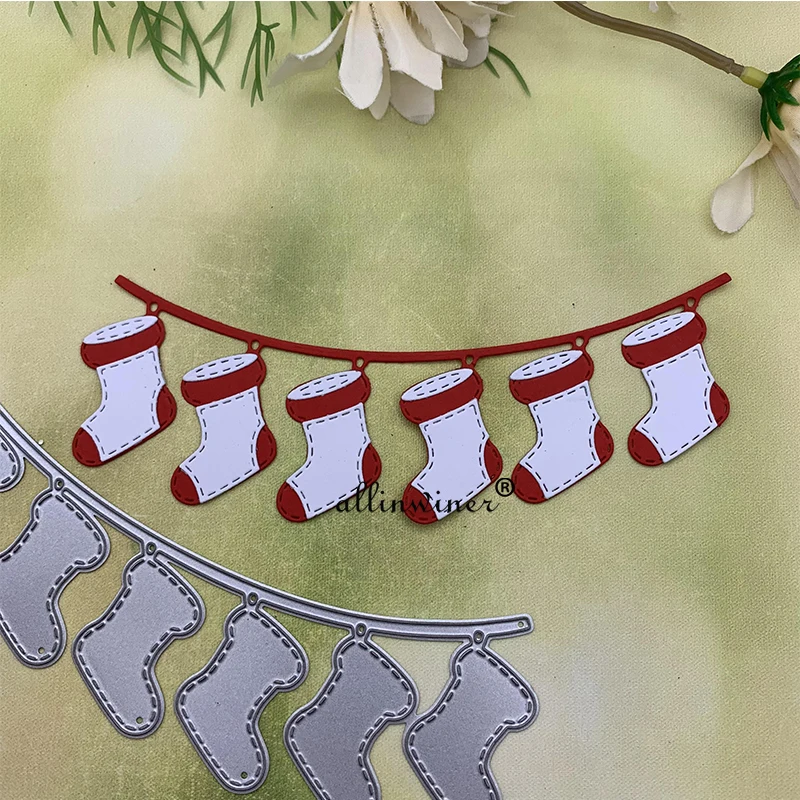 kalėdinių kojinių dekoravimas Metalo pjovimo štampai 