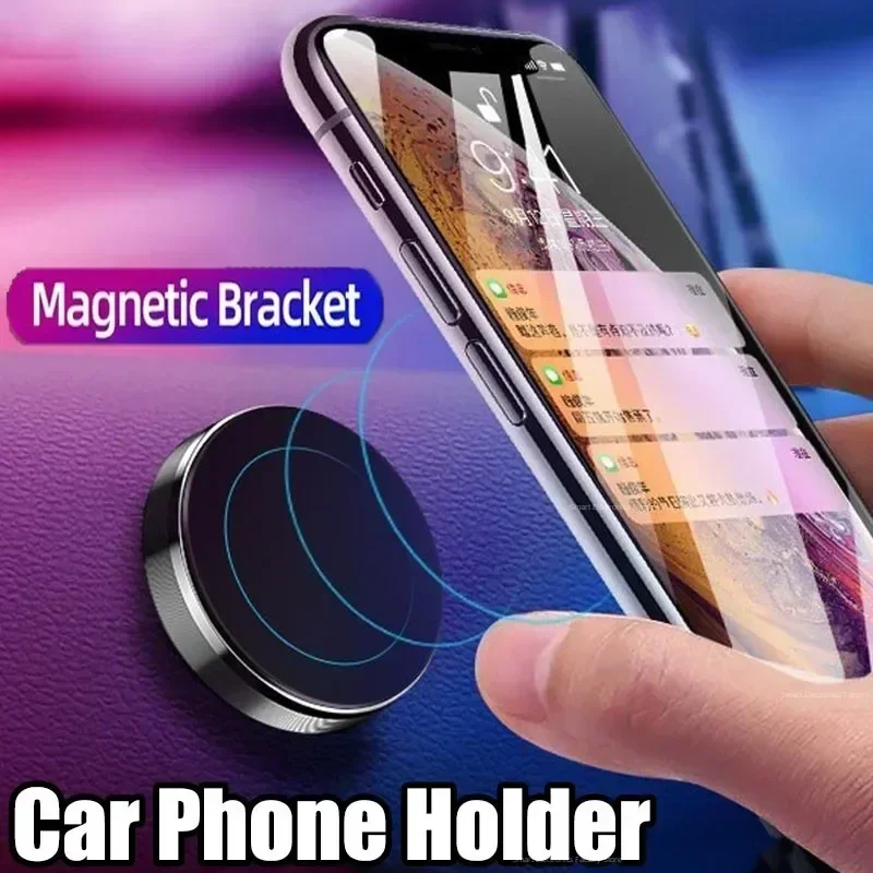 Karštas magnetinis automobilio telefono laikiklis Mobiliojo telefono laikiklis Stovas Magneto laikiklis automobilyje iPhone 13 12 Samsung Redmi Xiaomi