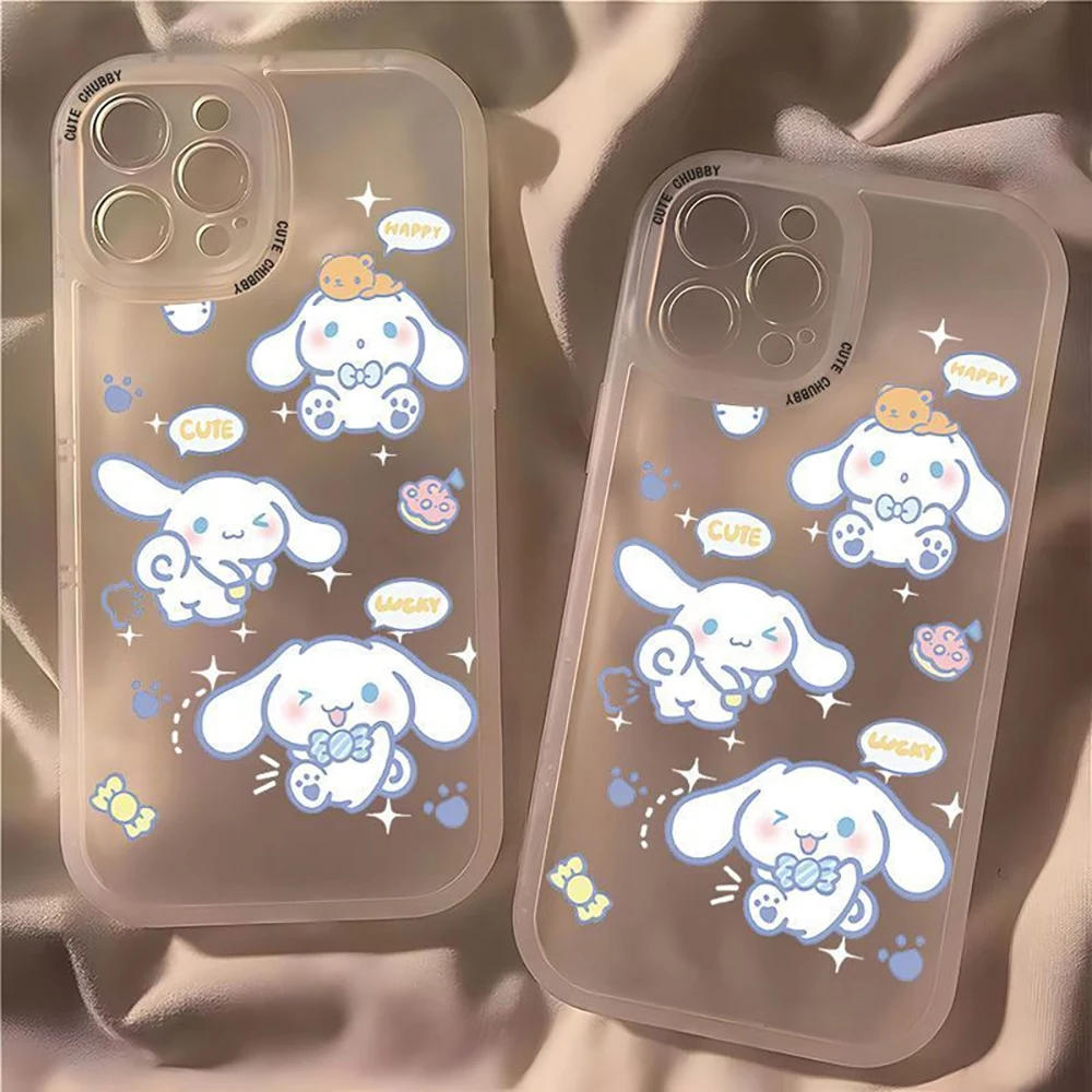 Kawaii Sanrio Cinnamoroll My Melody Phone Dėklai, skirti iPhone 15/14 Promax Plus Cartton 13/12 Mini All-Inclusive 11 XR XS 8 7 6