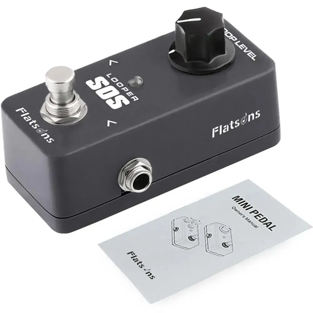 Kokko elektrinės gitaros efekto pedalo kilpos įrašymo garsumo lygio valdymas mini Stompbox su LED indikacine lempute
