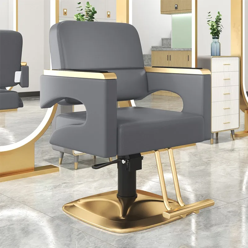 Makiažas Pedikiūras Kirpyklos kėdės SPA Profesionalios prabangios aukso grožio kirpyklos kėdės Pasukamos kirpyklos Silla tatuiruotės baldai MR50BC