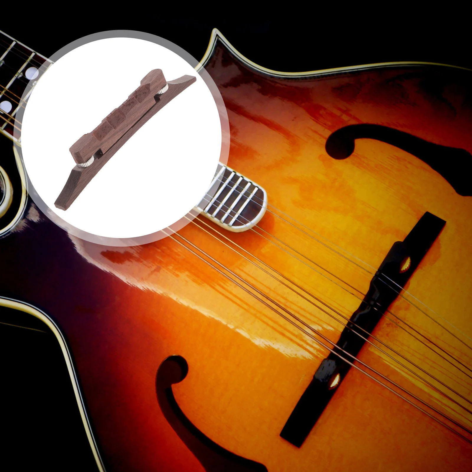 Mandolinos kiemo priedas Reguliuojamas tiltas Aukščiausios kokybės muzikos instrumentų dalys Reikmenys Priedai Raudonmedžio keitimas