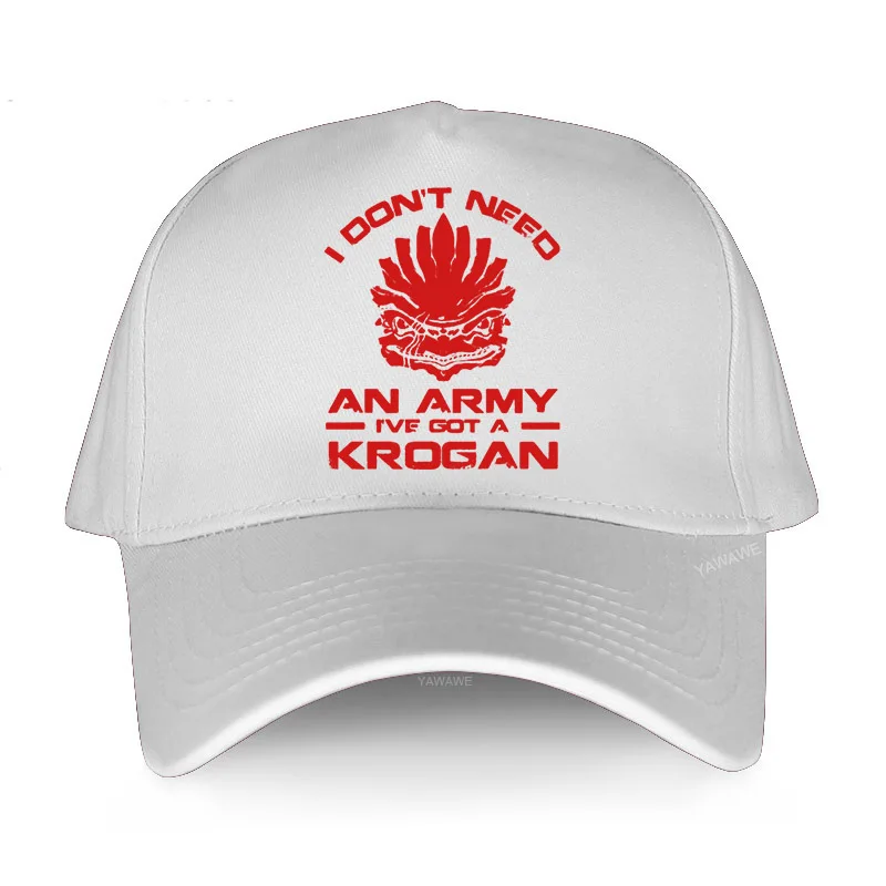 Naujausios medvilnės vasaros beisbolo kepuraitės vyrui Man nereikia armijos, aš turiu Krogan Hip Hop Hat Women Adult Yawawe prekės ženklo golfo kepuraitę