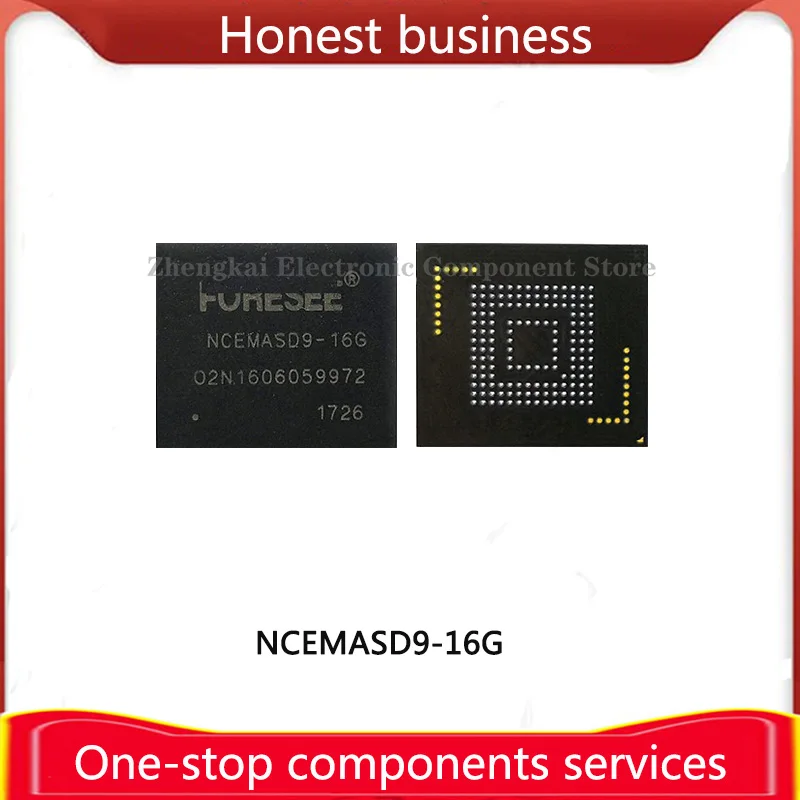 NCEMASD9-16G 16GB 100% Darbas 100% Kokybė eMMC BGA lustas Mobilusis diskas Atmintis Kompiuterio saugykla NCEMASD9