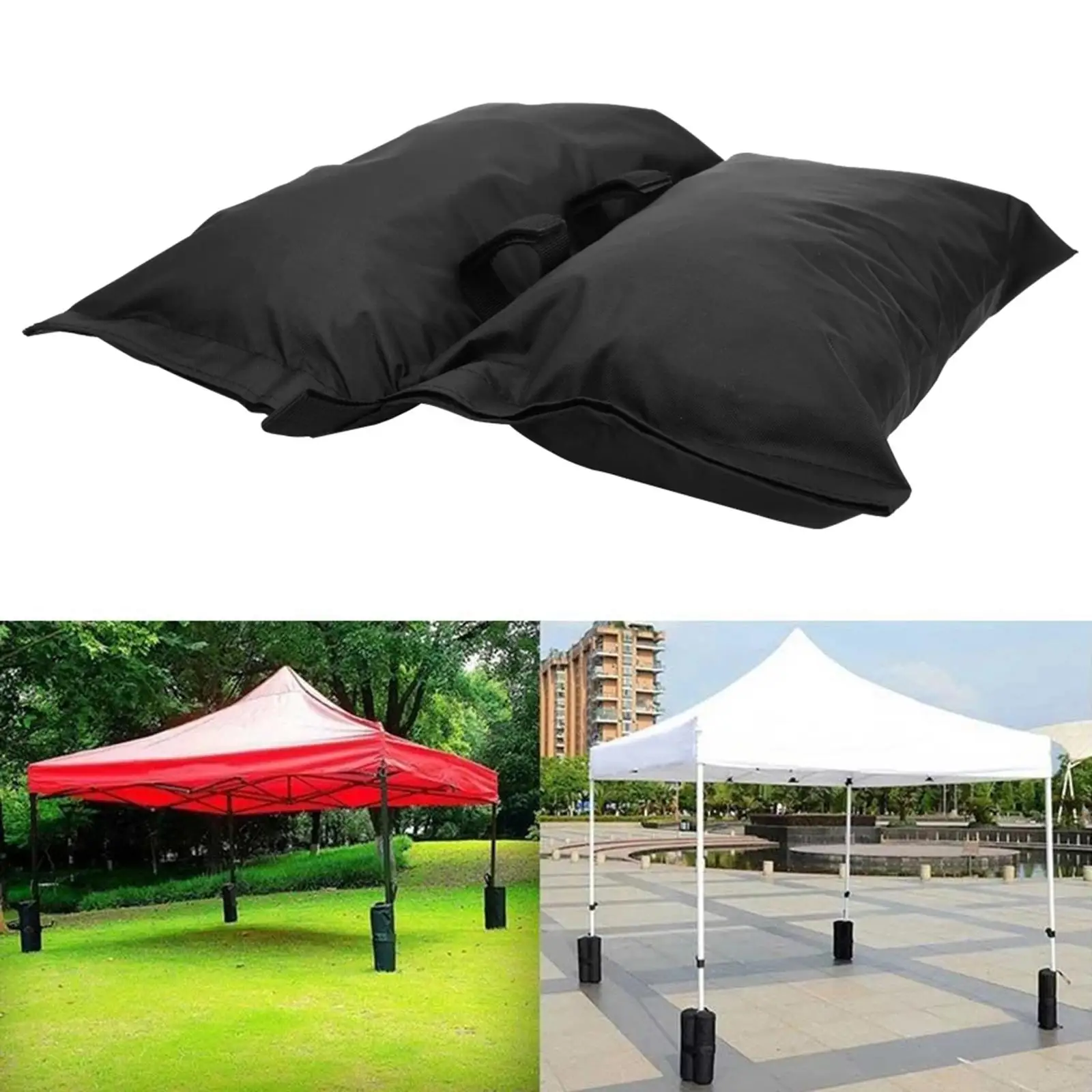 Nešiojami skėčių skėčių tvirtinimo krepšiai, svorio maišeliai, atsparūs vėjui