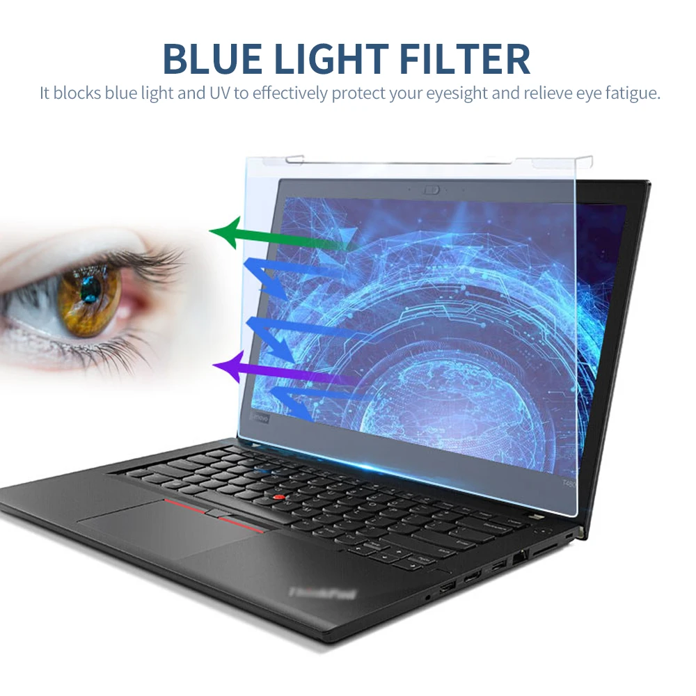 Nešiojamojo kompiuterio ekrano apsauga, kabanti mėlyną šviesą blokuojanti anti-UV didelio pralaidumo plėvelė, skirta 12.5