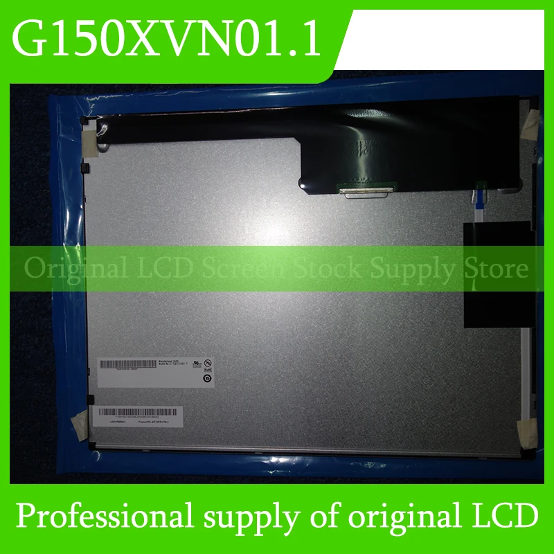Original G150XVN01.1 LCD ekranas, skirtas Auo 15.0 colių LCD ekrano skydeliui Visiškai naujas